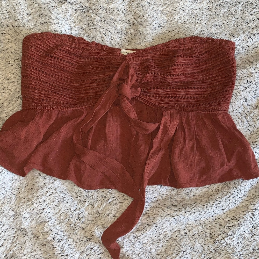 American Eagle Crop Top Strapless
